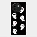 Cute Ghost Glass Case Cover For Vivo V30E 5G
