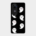 Cute Ghost Glass Case Cover For Vivo V40 Pro 5G