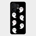 Cute Ghost Glass Case Cover For Vivo V60 5G