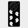 Cute Ghost Glass Case Cover For Vivo X100 5G