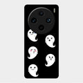 Cute Ghost Glass Case Cover For Vivo X100 Pro 5G