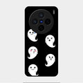 Cute Ghost Glass Case Cover For Vivo X200 5G