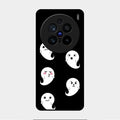 Cute Ghost Glass Case Cover For Vivo X200 Pro 5G
