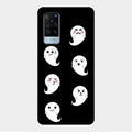 Cute Ghost Glass Case Cover For Vivo X60 5G