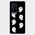 Cute Ghost Glass Case Cover For Vivo X60 Pro Plus 5G