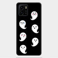Cute Ghost Glass Case Cover For Vivo Y01