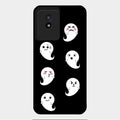 Cute Ghost Glass Case Cover For Vivo Y02T