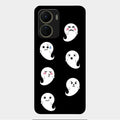 Cute Ghost Glass Case Cover For Vivo Y16