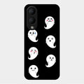 Cute Ghost Glass Case Cover For Vivo Y17S