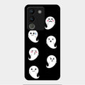 Cute Ghost Glass Case Cover For Vivo Y200 5G