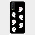 Cute Ghost Glass Case Cover For Vivo Y20T