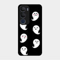Cute Ghost Glass Case Cover For Vivo Y29 5G