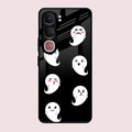 Cute Ghost Glass Case Cover For Vivo Y31 5G