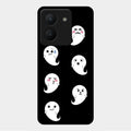 Cute Ghost Glass Case Cover For Vivo Y36