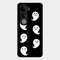 Cute Ghost Glass Case Cover For Vivo Y400 5G