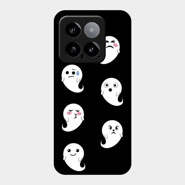 Cute Ghost Glass Case Cover For Xiaomi 14 5G