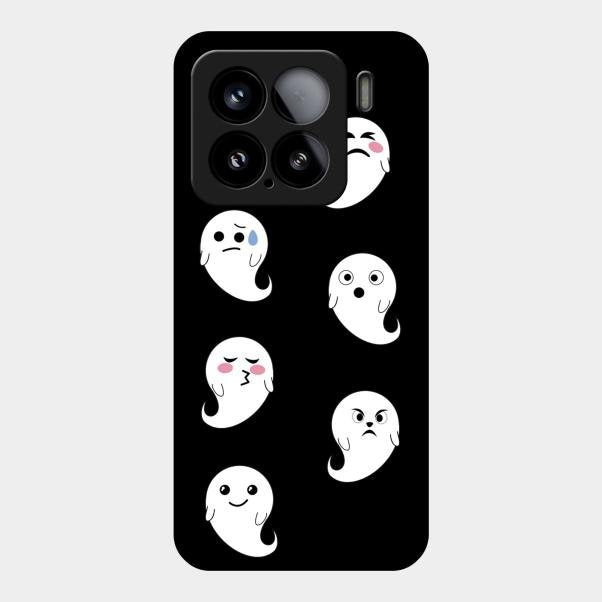 Cute Ghost Glass Case Cover For Xiaomi 15 5G
