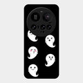 Cute Ghost Glass Case Cover For Xiaomi 15 Ultra 5G