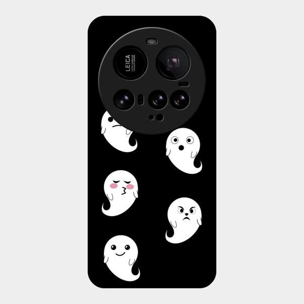 Cute Ghost Glass Case Cover For Xiaomi 15 Ultra 5G