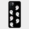Cute Ghost Glass Case Cover For Xiaomi Redmi 10 Prime