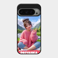 Cute Girl Glossy Metal Case Cover For Google Pixel 9 Pro 5G