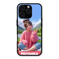 Cute Girl Glossy Metal Case Cover For iPhone 16 Pro Max