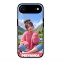 Cute Girl Glossy Metal Case Cover For iPhone Air