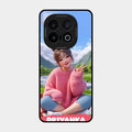 Cute Girl Glossy Metal Case Cover For iQOO 13 5G