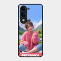 Cute Girl Glossy Metal Case Cover For iQOO Z10 Lite