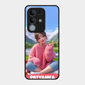 Cute Girl Glossy Metal Case Cover For iQOO Z10x 5G