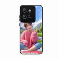 Cute Girl Glossy Metal Case Cover For Motorola Edge 50 Neo