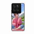 Cute Girl Glossy Metal Case Cover For Motorola Edge 60 Pro 5G