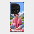 Cute Girl Glossy Metal Case Cover For Oneplus 12 5G