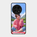 Cute Girl Glossy Metal Case Cover For Oneplus 13 5G