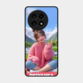 Cute Girl Glossy Metal Case Cover For Oneplus 13R 5G