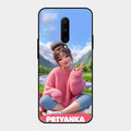 Cute Girl Glossy Metal Case Cover For Oneplus 7 Pro