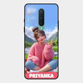 Cute Girl Glossy Metal Case Cover For Oneplus 8