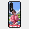 Cute Girl Glossy Metal Case Cover For Oneplus Nord Ce 4 5G
