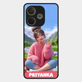 Cute Girl Glossy Metal Case Cover For Oppo A5 Pro 5G