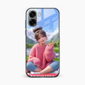 Cute Girl Glossy Metal Case Cover For Oppo K14x 5G
