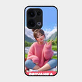Cute Girl Glossy Metal Case Cover For Oppo Reno 13 5G