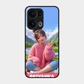 Cute Girl Glossy Metal Case Cover For Oppo Reno 13 Pro 5G