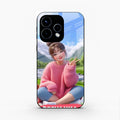 Cute Girl Glossy Metal Case Cover For Oppo Reno 15 5G