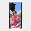 Cute Girl Glossy Metal Case Cover For Poco C71