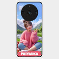Cute Girl Glossy Metal Case Cover For Realme 11 Pro 5G