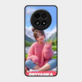 Cute Girl Glossy Metal Case Cover For Realme 13 5G