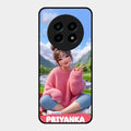 Cute Girl Glossy Metal Case Cover For Realme 13 Pro 5G