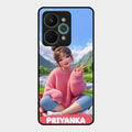 Cute Girl Glossy Metal Case Cover For Realme 15 Pro 5G