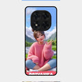Cute Girl Glossy Metal Case Cover For Redmi Note 14 Pro 5G