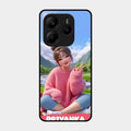 Cute Girl Glossy Metal Case Cover For Redmi Note 14 Se 5G